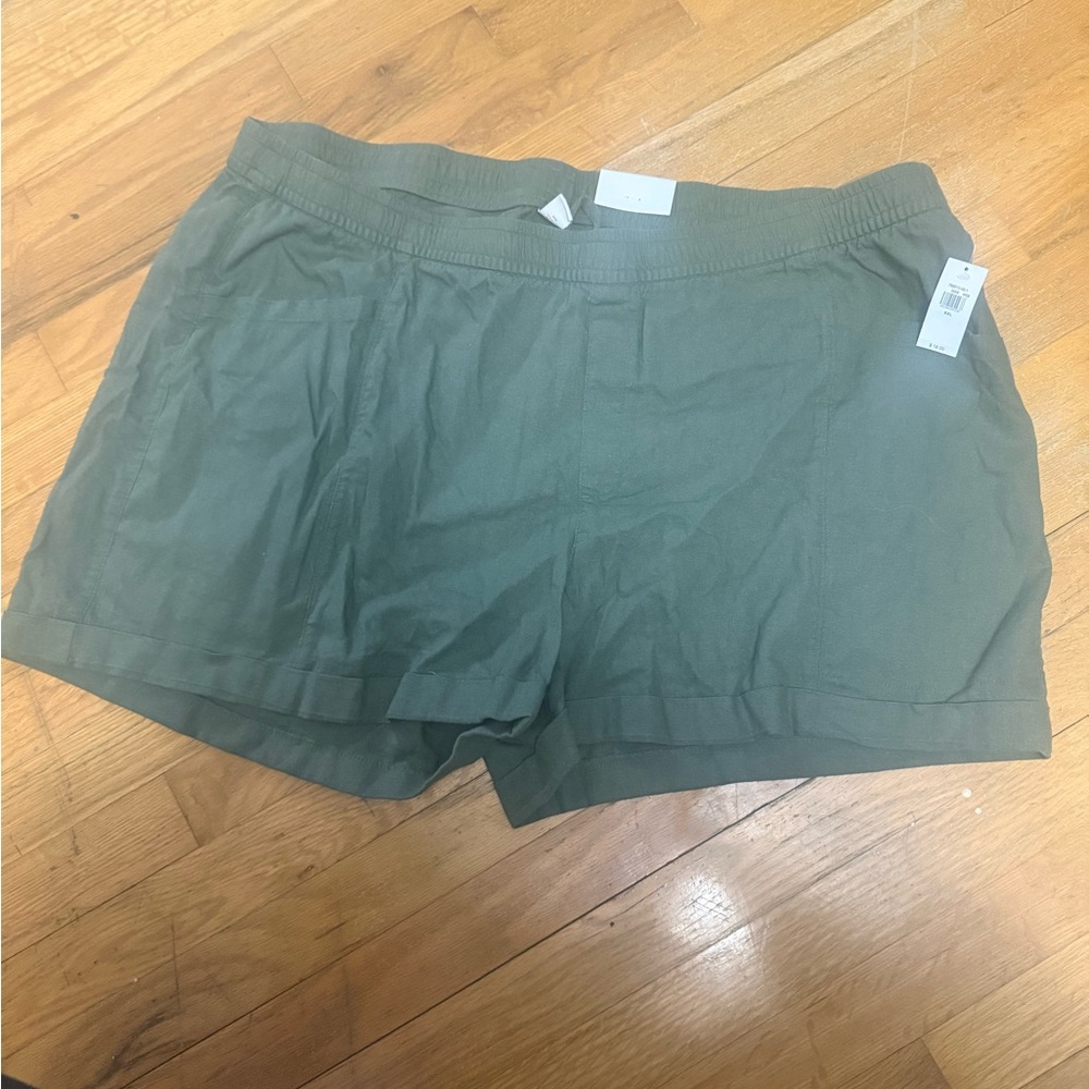 Olive Green Women's Shorts